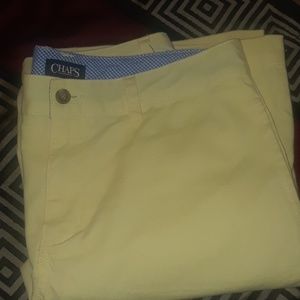 Boys yellow Chaps shorts  size 18